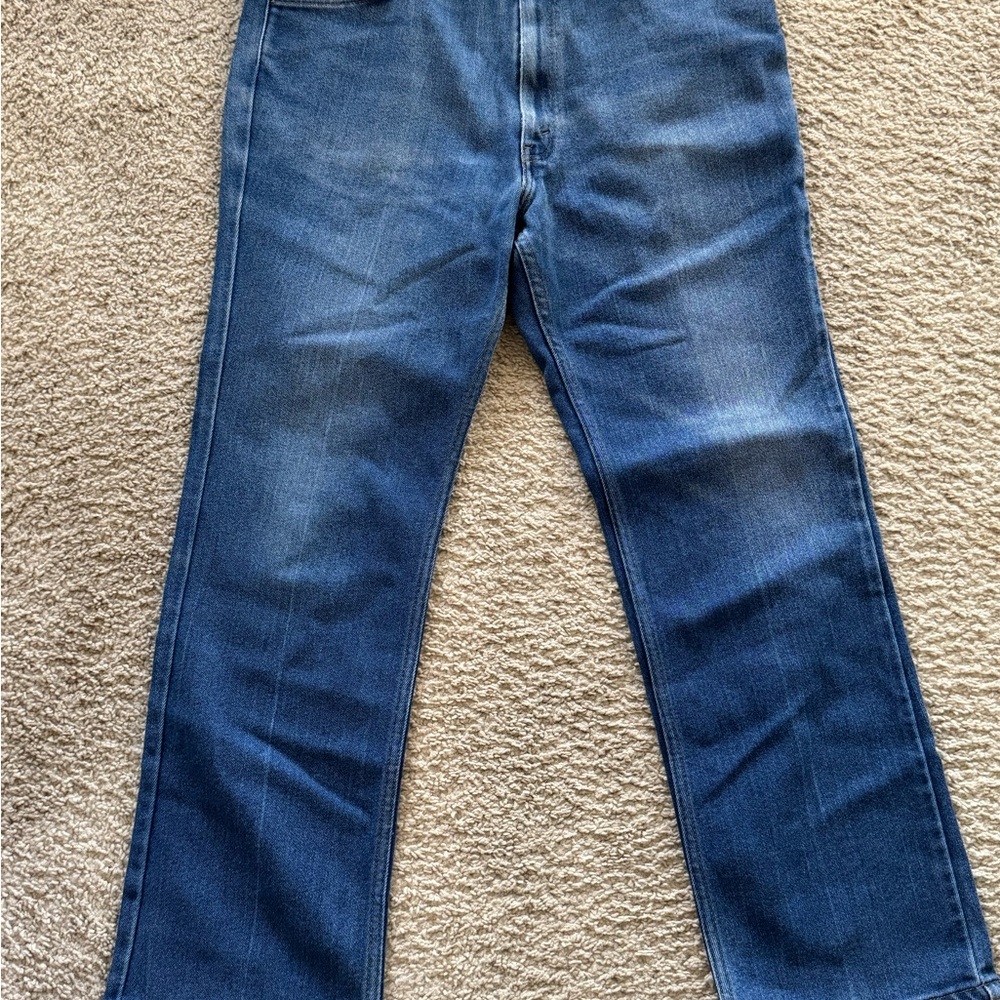 Levi’s 505 Regular Fit Jeans Mens 36x34 Medium Wash Straight Leg Denim Blue